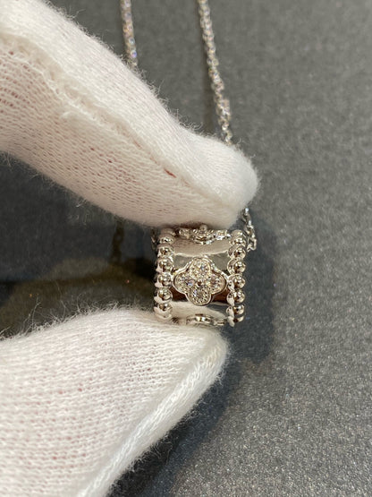 [Super Jewellery]PERLEE PEDANT SIVLER DIAMOND NECKLACE