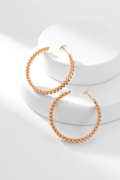 [Super Jewellery]CLASH HOOP EARRINGS