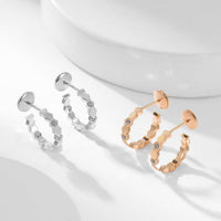 [Super Jewellery]BEE LOVE DIAMOND HOOP EARRINGS