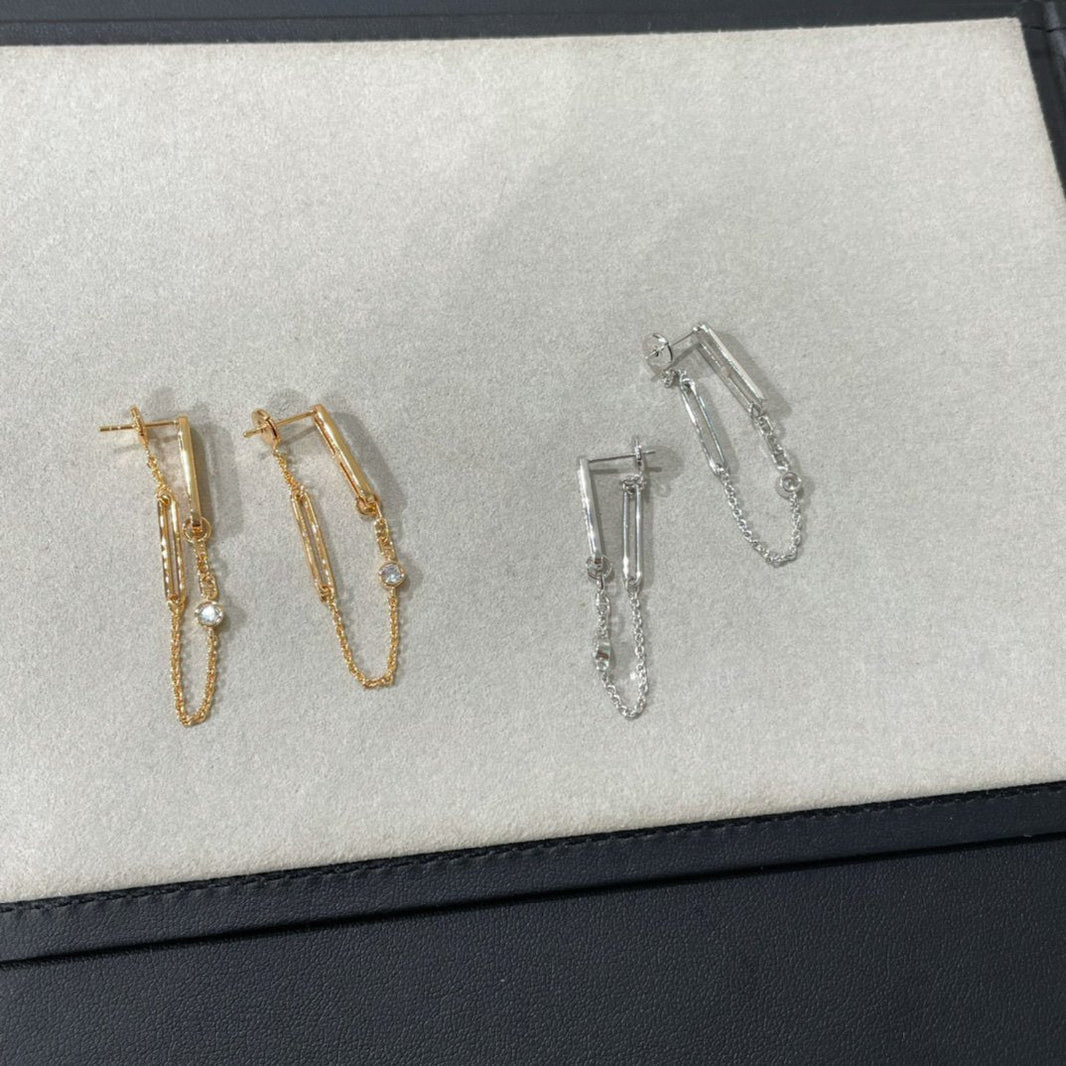 [Super Jewellery]CHAINE CHAOS DIAMOND DROP EARRINGS
