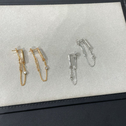 [Super Jewellery]CHAINE CHAOS DIAMOND DROP EARRINGS
