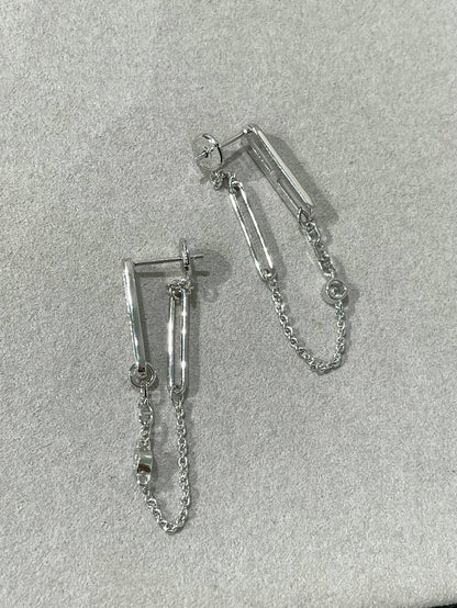 [Super Jewellery]CHAINE CHAOS DIAMOND DROP EARRINGS