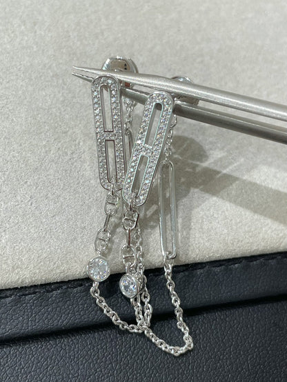 [Super Jewellery]CHAINE CHAOS DIAMOND DROP EARRINGS