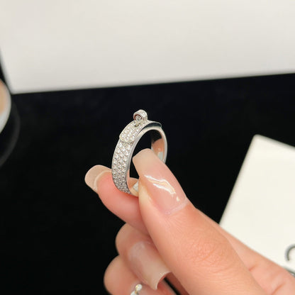[Super Jewellery]KELLY SILVER DIAMOND RING
