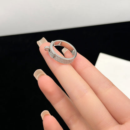 [Super Jewellery]KELLY SILVER DIAMOND RING