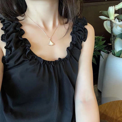 [Super]DREAM MOP DIAMOND PAVED PINK GOLD NECKLACE