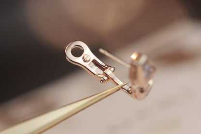 [Super]SERPENT PINK GOLD DIAMOND EARRINGS