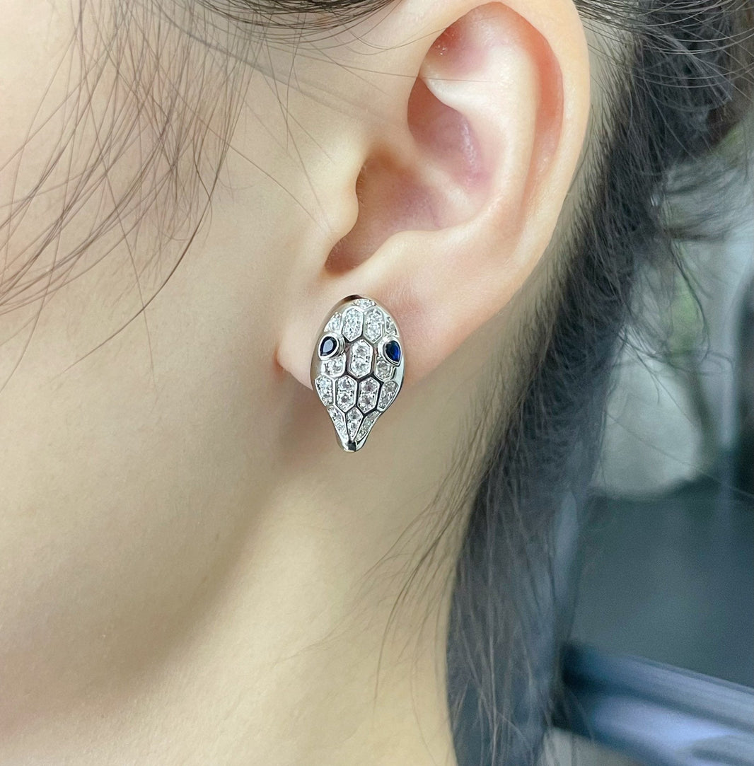 [Super]SERPENT DIAMOND STUD EARRINGS