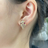 [Super]SERPENT DIAMOND STUD EARRINGS