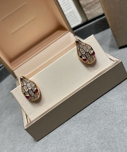 [Super]SERPENT DIAMOND STUD EARRINGS