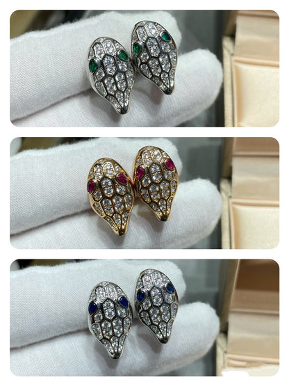[Super]SERPENT DIAMOND STUD EARRINGS