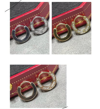 [Super Jewellery]LOVE DIAMOND EARRINGS