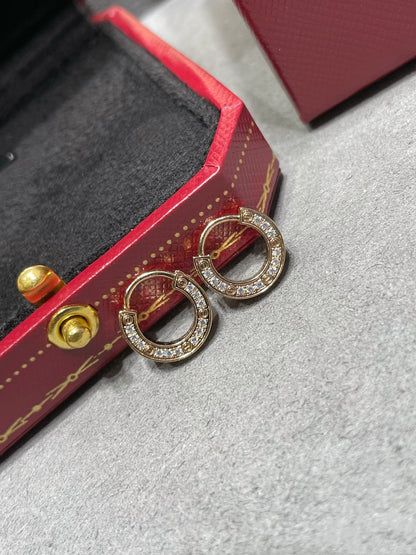 [Super Jewellery]LOVE DIAMOND EARRINGS