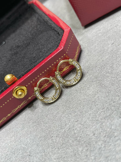 [Super Jewellery]LOVE DIAMOND EARRINGS