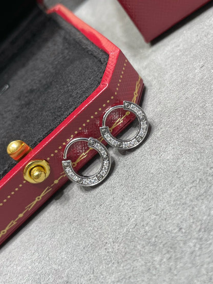 [Super Jewellery]LOVE DIAMOND EARRINGS
