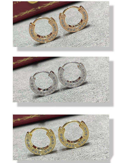 [Super Jewellery]LOVE DIAMOND EARRINGS