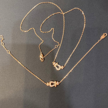 [Super Jewellery]FORCE 10 DIAMOND PINK GOLD NECKLACE MINI MODEL