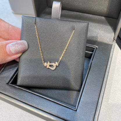 [Super Jewellery]FORCE 10 DIAMOND PINK GOLD NECKLACE MINI MODEL