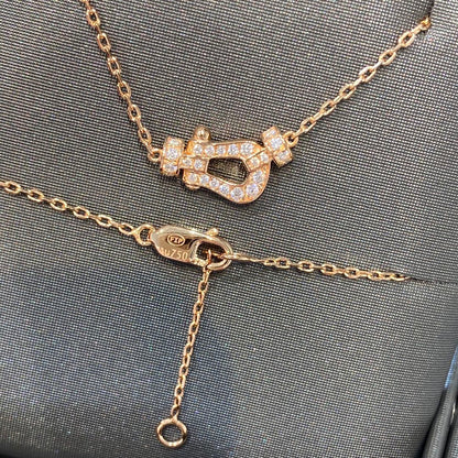 [Super Jewellery]FORCE 10 DIAMOND PINK GOLD NECKLACE MINI MODEL