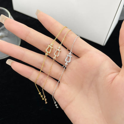 [Super Jewellery]FORCE 10 FULL DIAMOND BUCKLE CHAIN LINK MINI MODEL