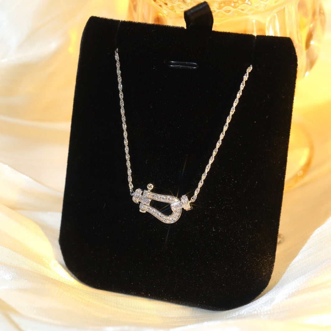 [Super Jewellery]FORCE 10 DIAMOND SILVER NECKLACE MINI MODEL