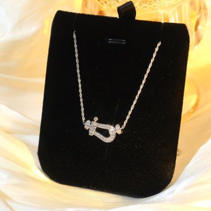 [Super Jewellery]FORCE 10 DIAMOND SILVER NECKLACE MINI MODEL