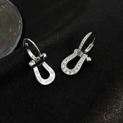 [Super Jewellery]FORCE 10 FULL DIAMOND DROP EARRINGS MEDIUM MODEL