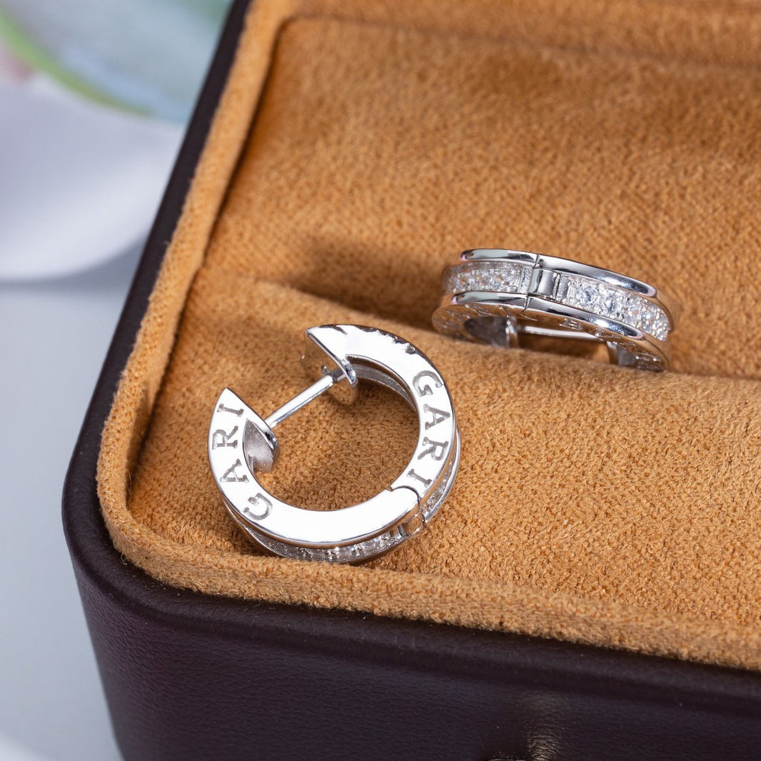[Super]ZERO 1 MINI SILVER DIAMOND EARRINGS
