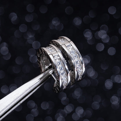 [Super]ZERO 1 MINI SILVER DIAMOND EARRINGS