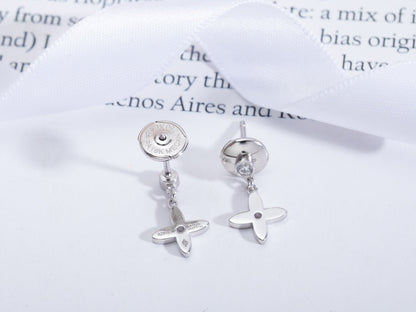 [Super Jewellery]VIDYLLE SILVER DIAMOND MINI DROP EARRINGS