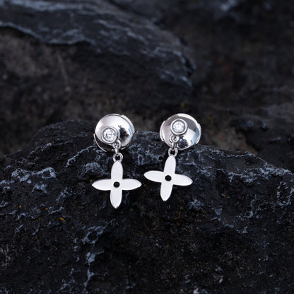 [Super Jewellery]VIDYLLE SILVER DIAMOND MINI DROP EARRINGS