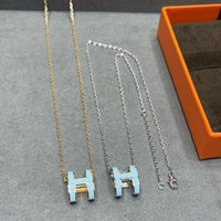 [Super Jewellery]POP H SKY BLUE NECKLACE