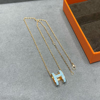 [Super Jewellery]POP H SKY BLUE NECKLACE