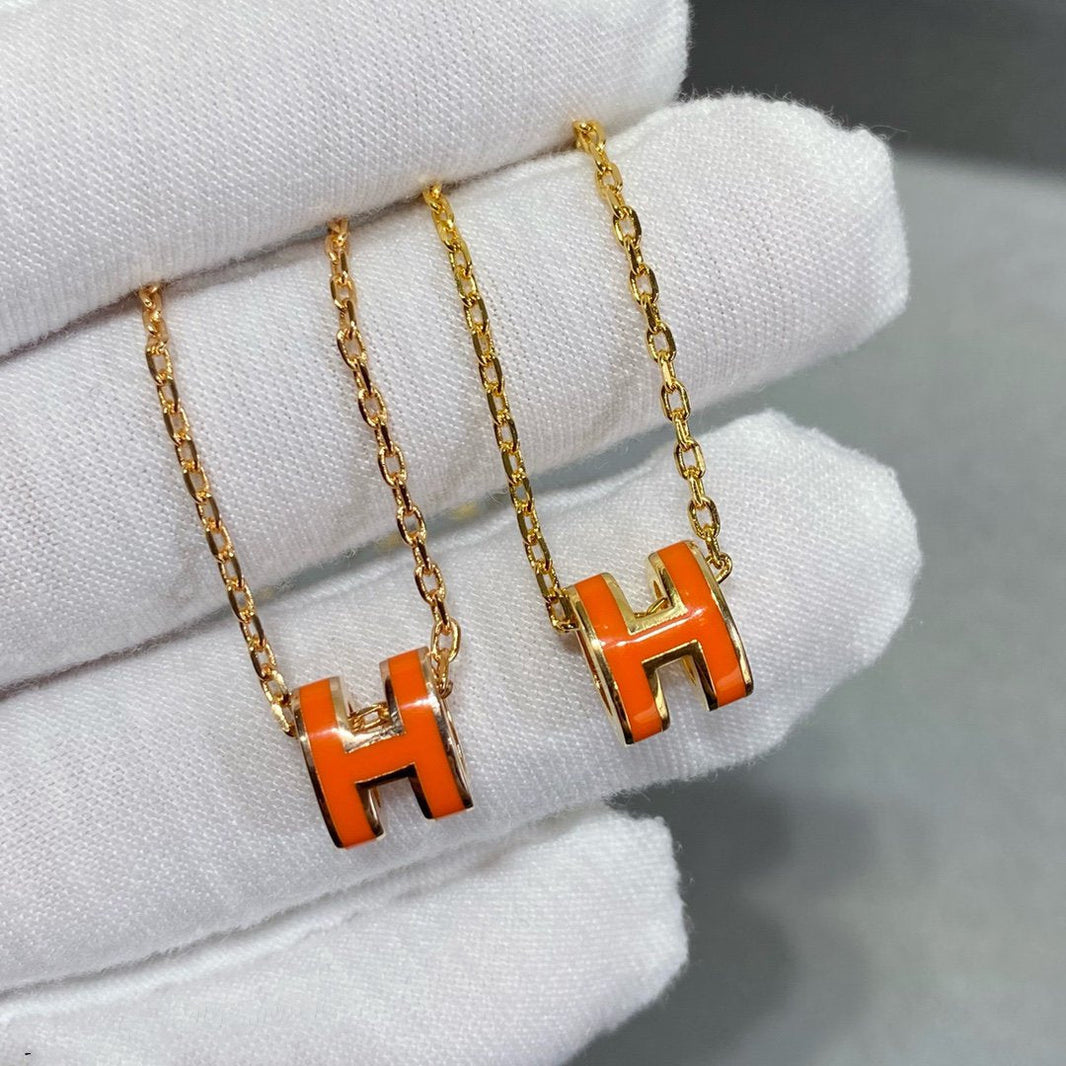[Super Jewellery]MINI POP H NECKLACE