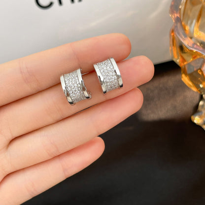 [Super]ZERO 1 DIAMOND PAVED EARRINGS
