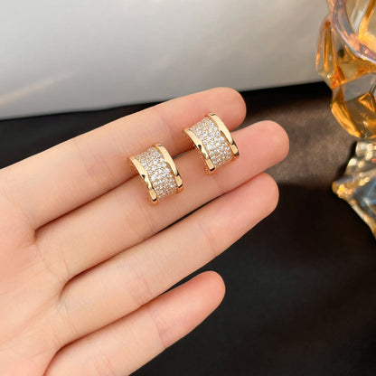 [Super]ZERO 1 DIAMOND PAVED EARRINGS