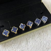 [Super Jewellery]CLOVER PIETERSITE MEDIUM STUD EARRINGS
