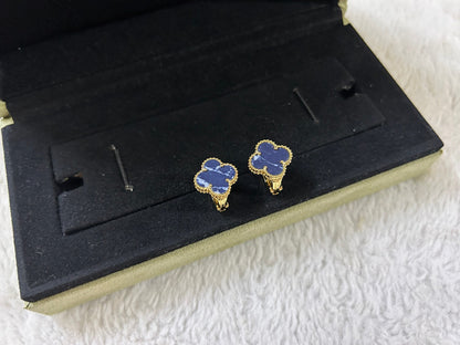 [Super Jewellery]CLOVER PIETERSITE MEDIUM STUD EARRINGS