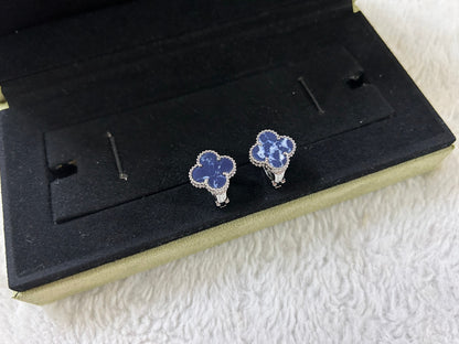 [Super Jewellery]CLOVER PIETERSITE MEDIUM STUD EARRINGS