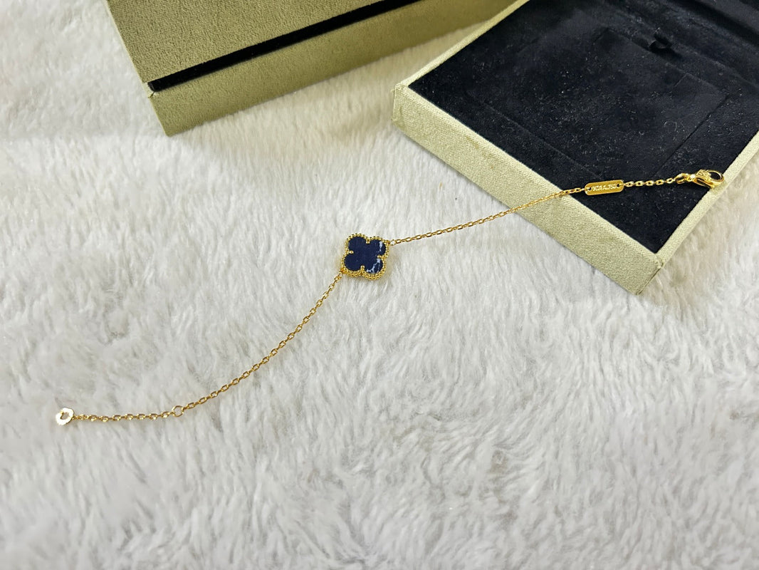 [Super Jewellery]CLOVER 1 MOTIF PIETERSITE BRACELET