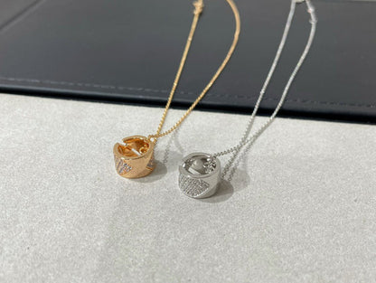 [Super Jewellery]LIENS EVIDENCE DIAMOND PAVED NECKLACE