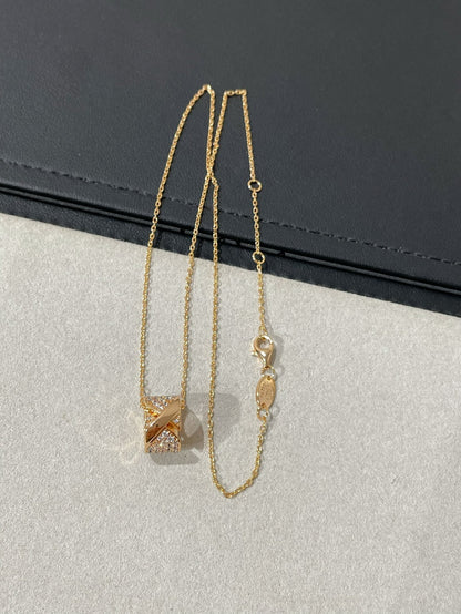 [Super Jewellery]LIENS EVIDENCE DIAMOND PAVED NECKLACE