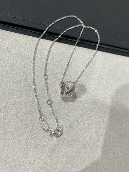 [Super Jewellery]LIENS EVIDENCE DIAMOND PAVED NECKLACE