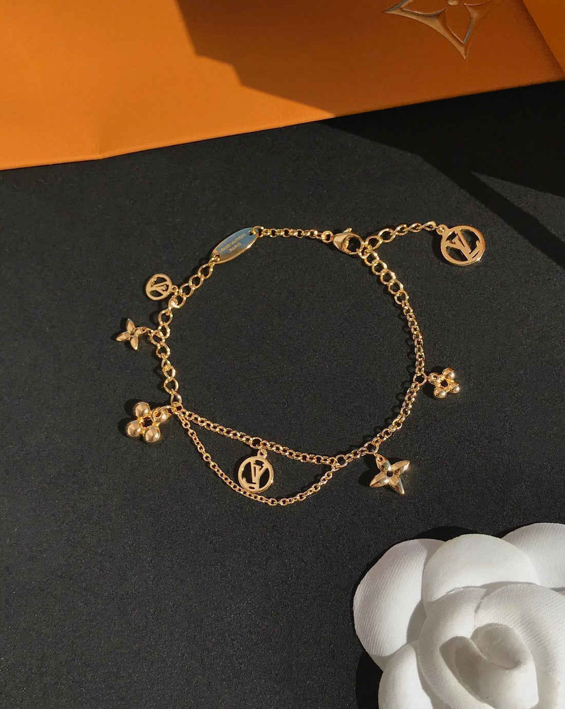 [Super CiCi ]BLOOMING PINK GOLD MOP BRACELET
