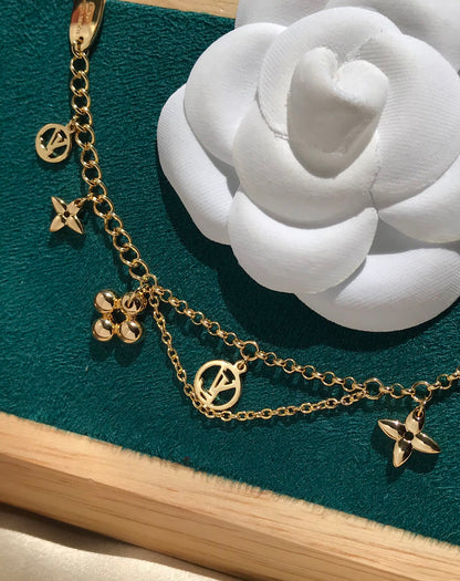 [Super Jewellery]BLOOMING PINK GOLD MOP BRACELET
