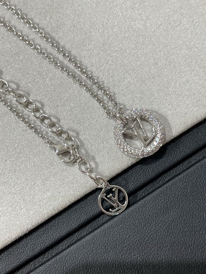 [Super Jewellery]BY NIGHT DIAMOND PAVED NECKLACE