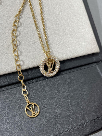 [Super Jewellery]BY NIGHT DIAMOND PAVED NECKLACE
