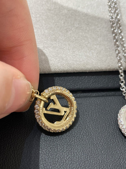 [Super Jewellery]BY NIGHT DIAMOND PAVED NECKLACE