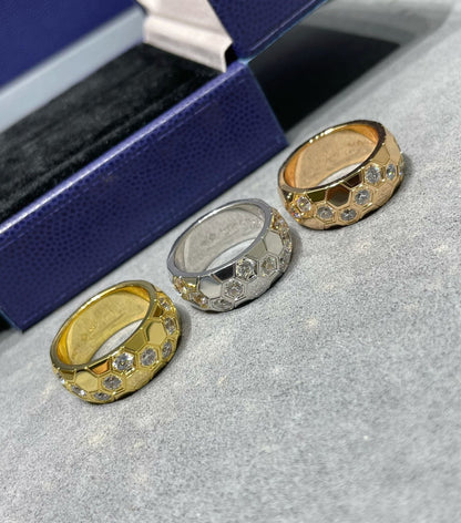 [Super Jewellery]BEE LOVE DIAMOND LARGE RING