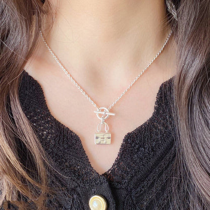 [Super Jewellery]CONSTANCE PEDANT SILVER NECKLACE